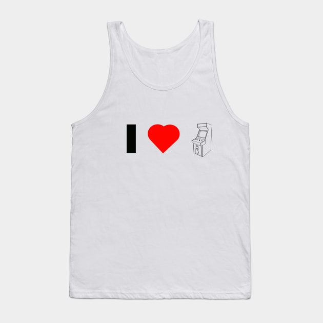 I 'Heart' Arcades Tank Top by arcadeheroes